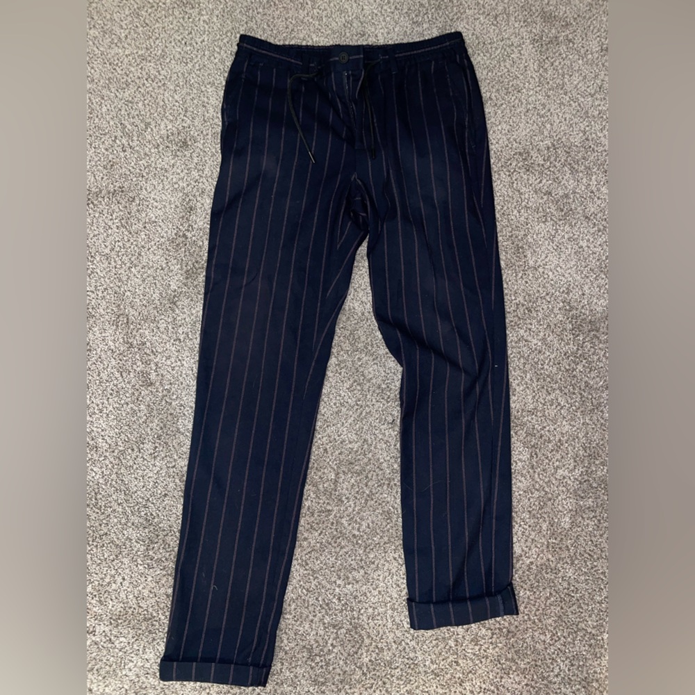 Men’s Navy pinstripe trousers size 32